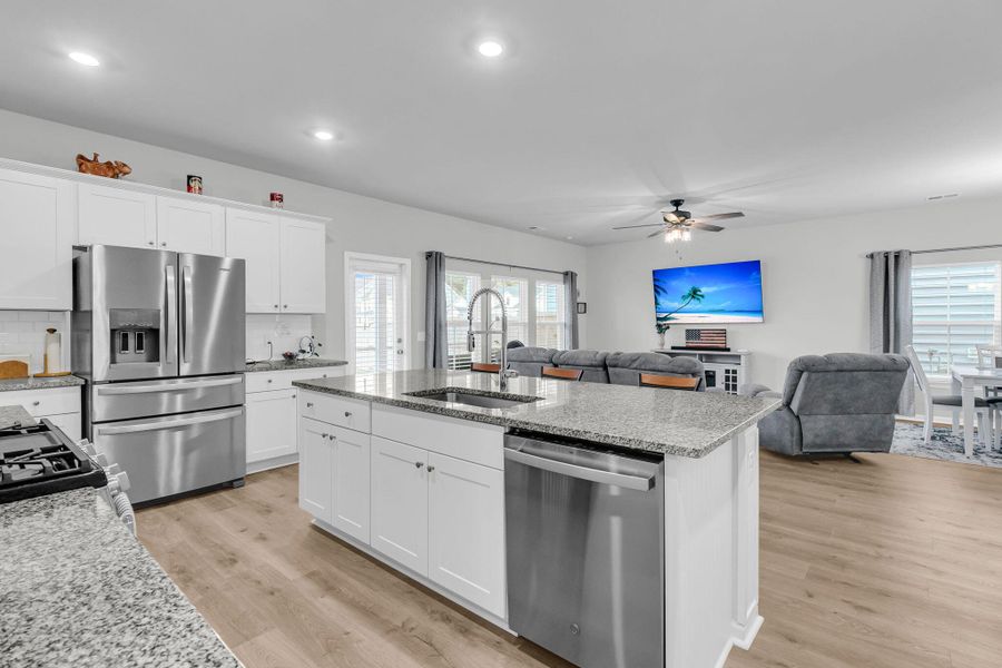 Furnished interior view inside a new home in Sweetgrass at Summers Corner, Summerville (Image 16).