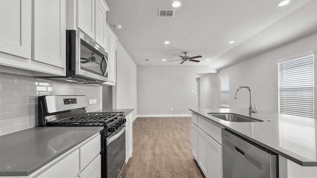 Furnished interior view inside a new home in The Hills at Reunion, Newark (Image 10).