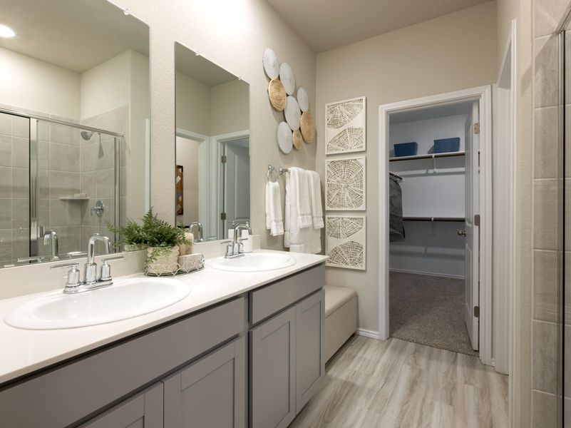 Furnished interior view inside a new home in Turner's Village, Buda (Image 8).