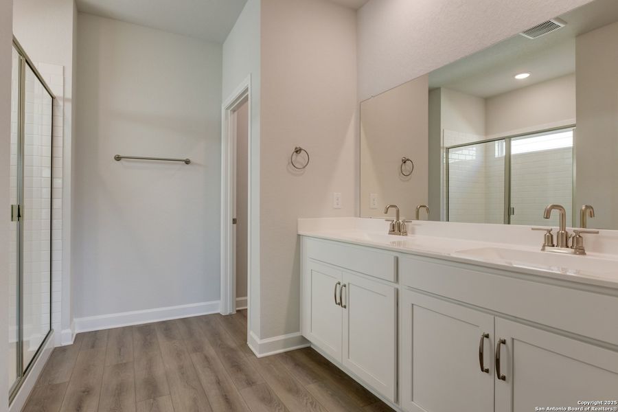 Furnished interior view inside a new home in Enclave at Hennersby Hollow 50's, San Antonio (Image 11). Furnished interior view inside a new home in Enclave at Hennersby Hollow 50's, San Antonio (Image 11).