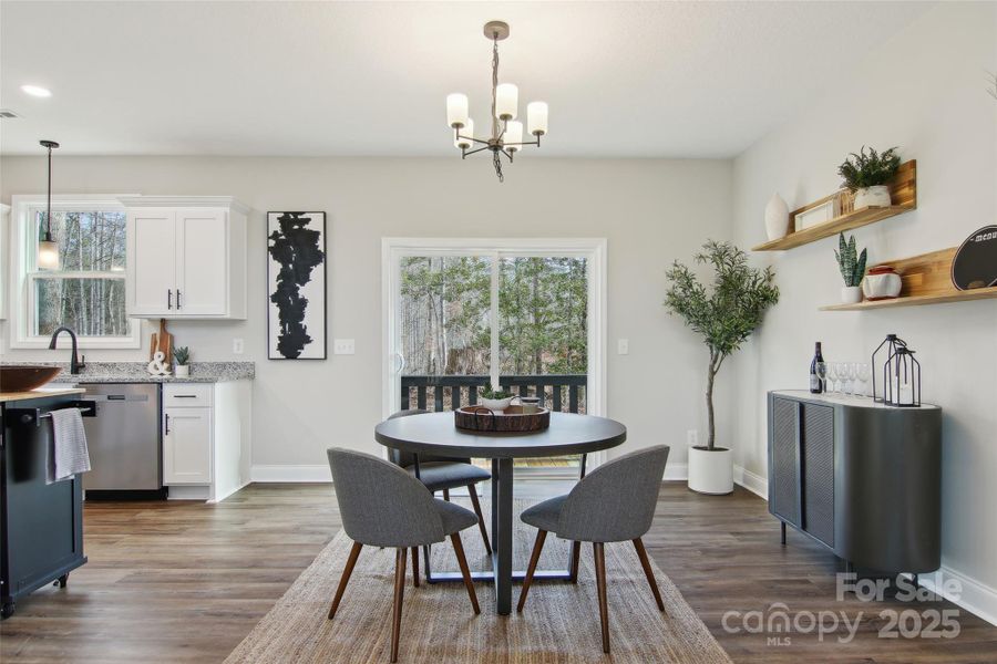 Furnished interior view inside a new home in , Bryson City (Image 29).