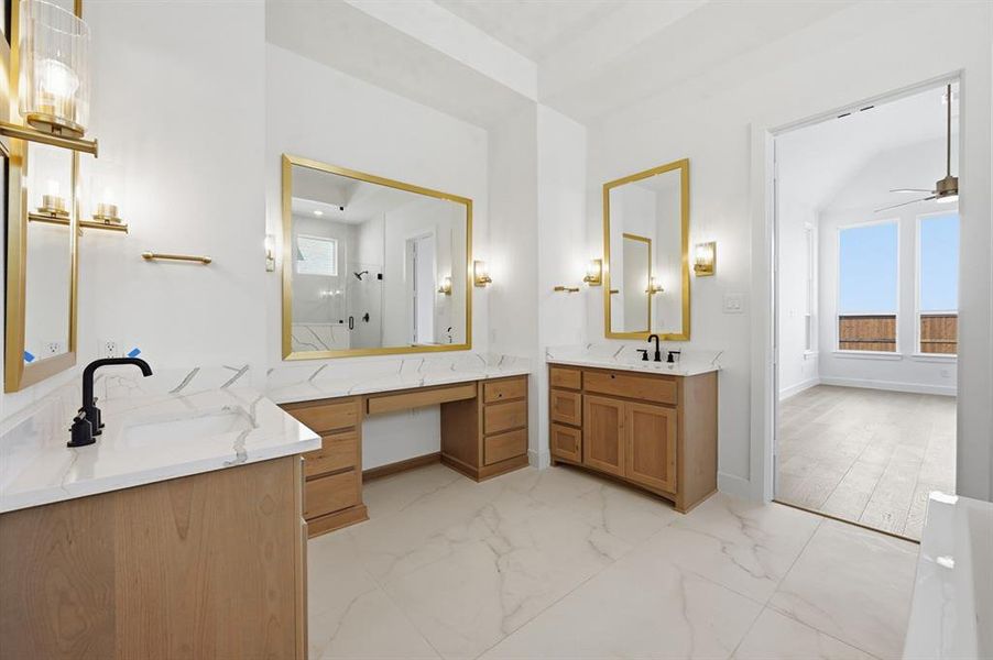 Furnished interior view inside a new home in Mustang Lakes, Celina (Image 11). Furnished interior view inside a new home in Mustang Lakes, Celina (Image 11).