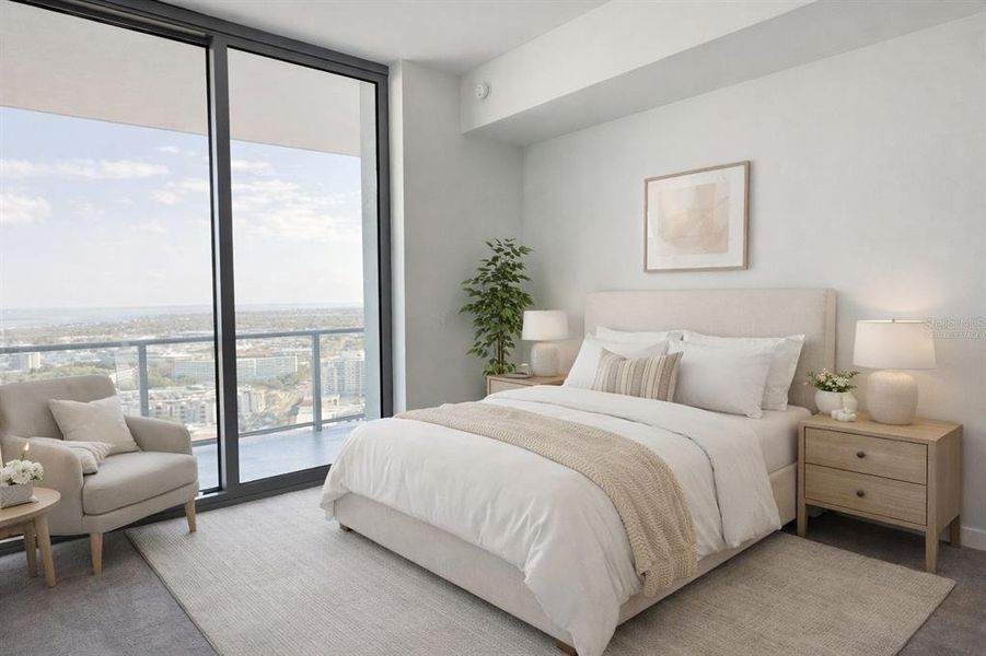 Furnished interior view inside a new home in , St. Petersburg (Image 12).