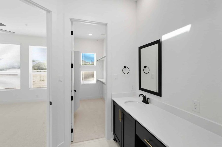 Furnished interior view inside a new home in Prominence, San Antonio (Image 11).