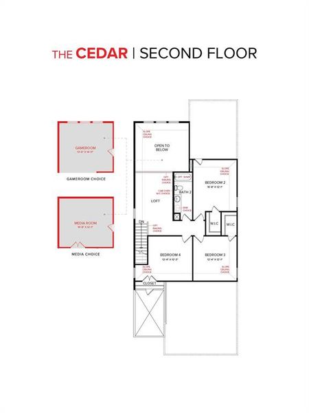 2D floor plan layout of this home in Devonshire 40s, Forney, TX (Image 6). 2D floor plan layout of this home in Devonshire 40s, Forney, TX (Image 6).