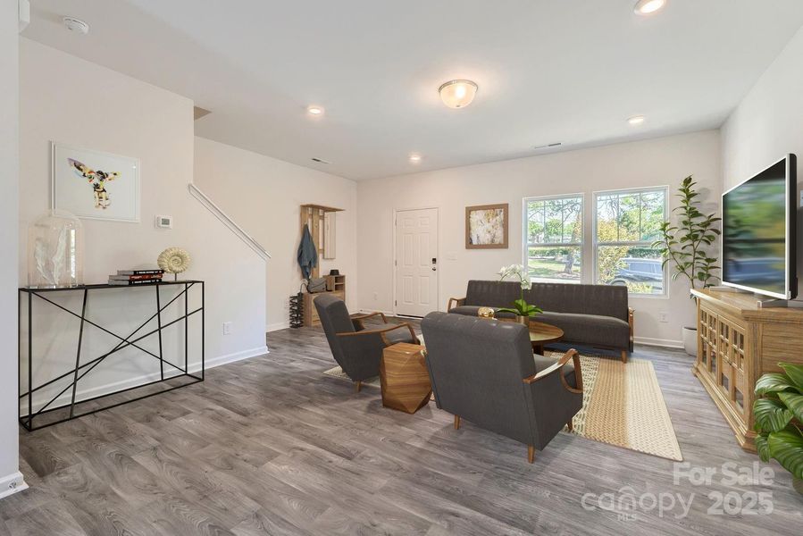 Furnished interior view inside a new home in Dukes Ridge, Charlotte (Image 4).