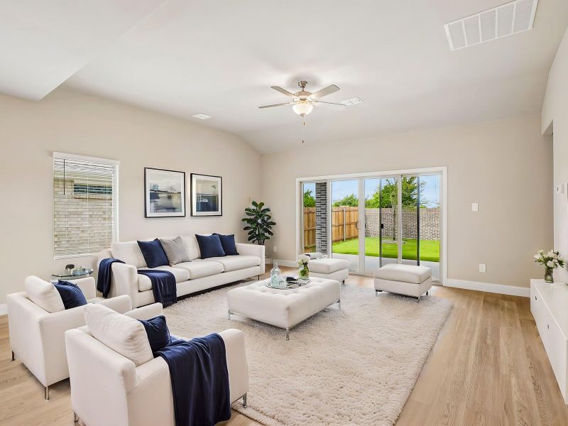 Furnished interior view inside a new home in Eastridge - Signature Series, McKinney (Image 4).
