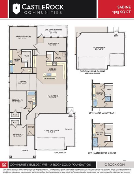 2D floor plan layout of this home in Swenson Heights, Seguin, TX (Image 2).