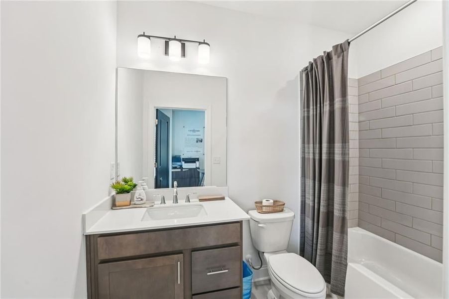 Terrace level bathroom