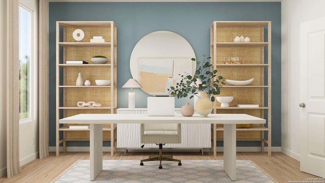 Furnished interior view inside a new home in Voss Farms, New Braunfels (Image 10).