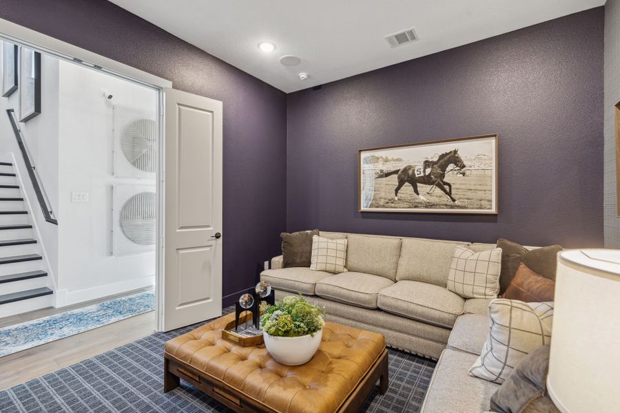 Furnished interior view inside a new home in Painted Tree 60' Series, McKinney (Image 9). Furnished interior view inside a new home in Painted Tree 60' Series, McKinney (Image 9).