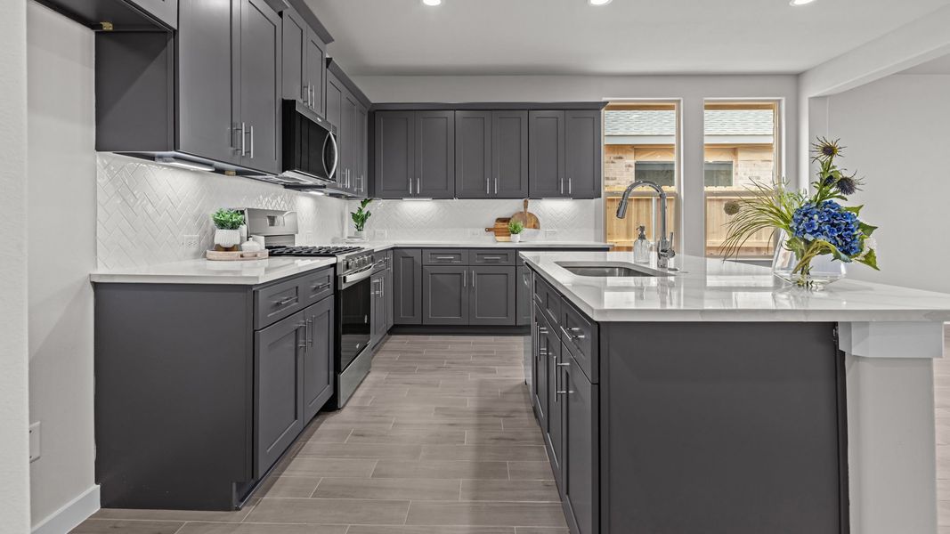 Representative furnished interior of a home built from the THE HOBBS by D.R. Horton in Northwest Passage, Midland (Image 5). Representative furnished interior of a home built from the THE HOBBS by D.R. Horton in Northwest Passage, Midland (Image 5).