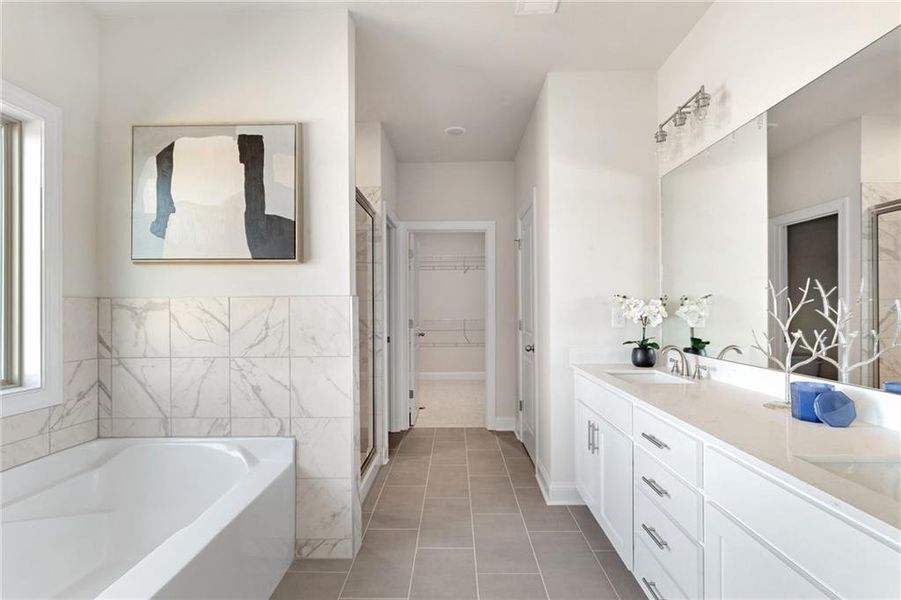 Furnished interior view inside a new home in , Buford (Image 7).