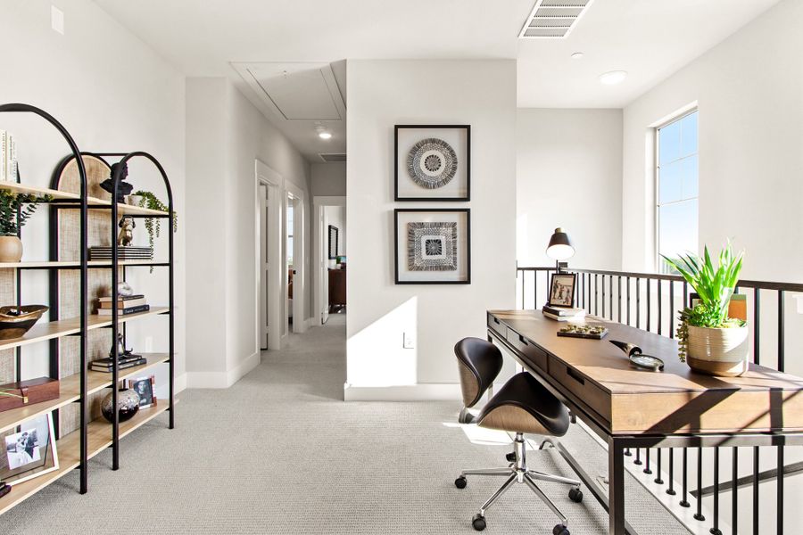Furnished interior view inside a new home in Wildridge, Oak Point (Image 4).
