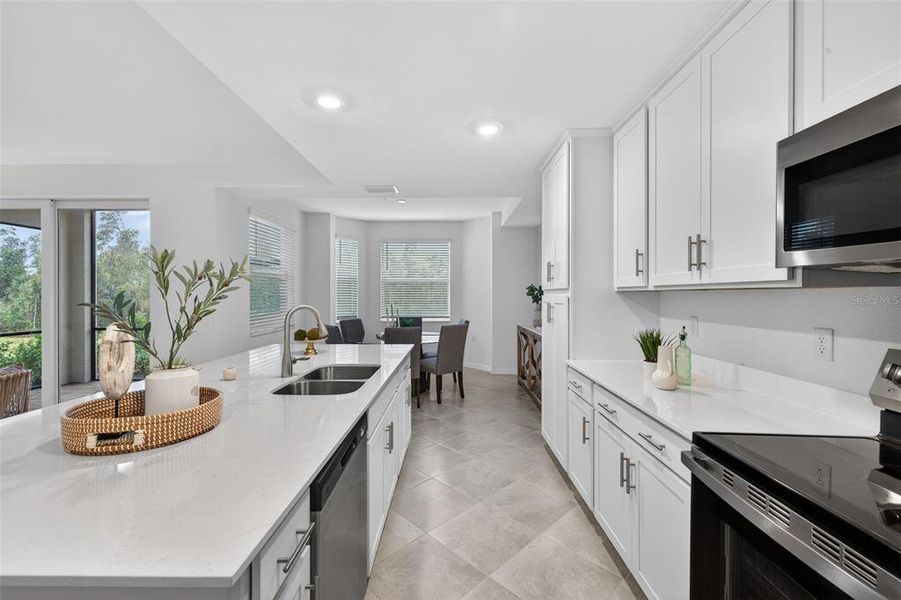 Furnished interior view inside a new home in Heritage Landing, Punta Gorda (Image 17).