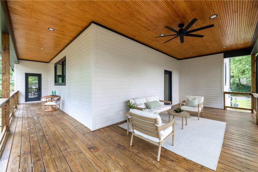 Exterior details and patio area of a home in , Smyrna (Image 28).