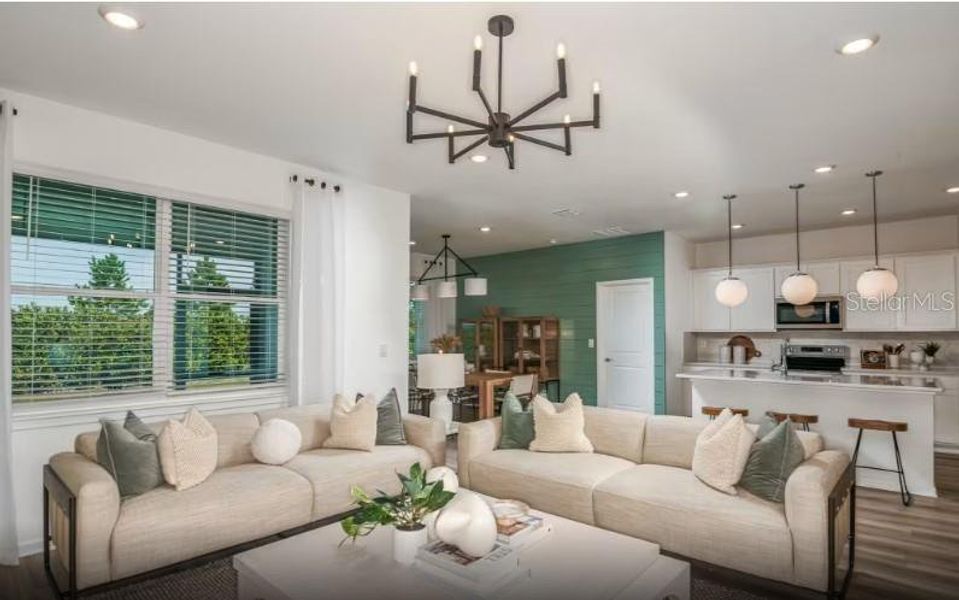 Furnished interior view inside a new home in , Bradenton (Image 7). Furnished interior view inside a new home in , Bradenton (Image 7).