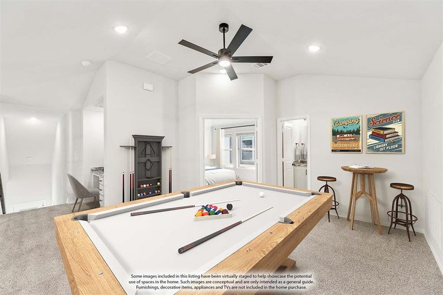 Furnished interior view inside a new home in Creekview Meadows, Pilot Point (Image 16).