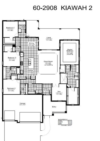 2D floor plan layout of this home in Windward, Lakewood Ranch, FL (Image 5).