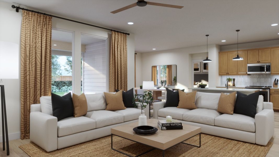 Representative furnished interior of a home built from the 4011 by Risewell Homes in Parkton Square, Kyle (Image 4).