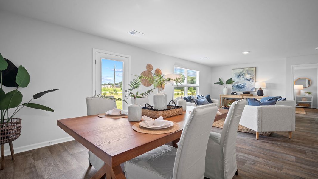 Furnished interior view inside a new home in The Groves at Bees Creek, Ridgeland (Image 11).