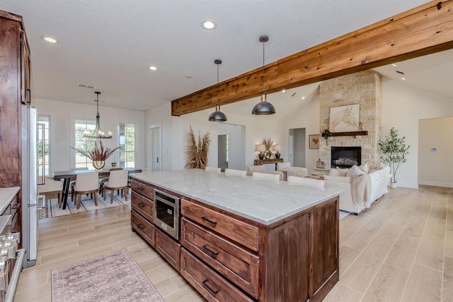 Furnished interior view inside a new home in , Graford (Image 32).