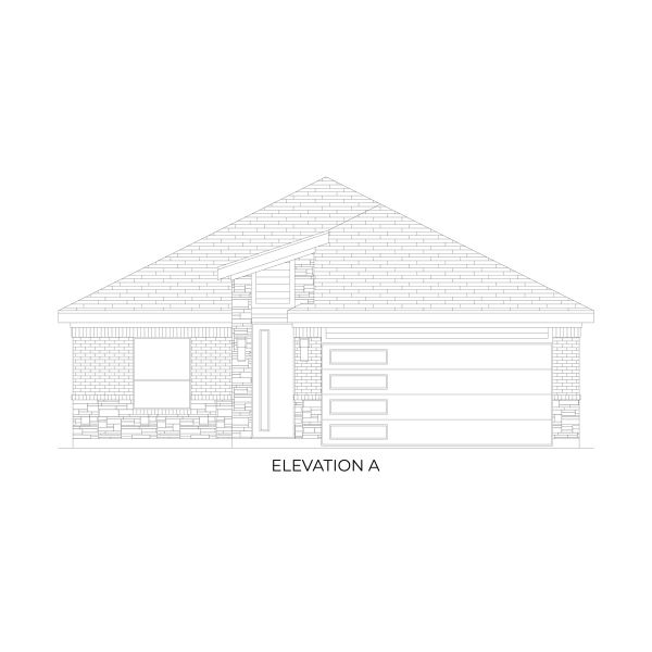 Representative rendering of the exterior for the Kennedy F by First Texas Homes (Image 3).