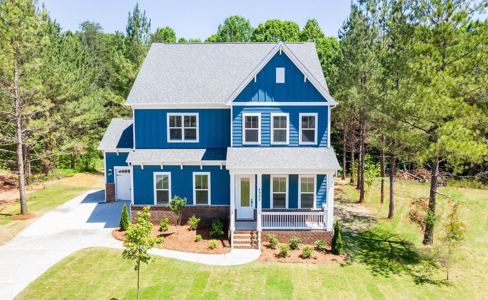 Representative exterior photo of a completed home built from the Pinehurst by Greybrook Homes in Edmunds Farm, Clover, SC (Image 25).