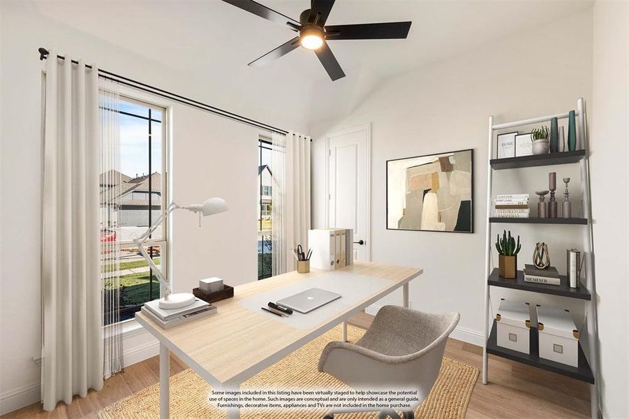 Furnished interior view inside a new home in Bear Creek Classic 60, Lavon (Image 7).