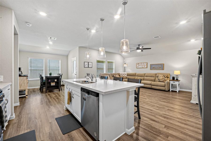 Furnished interior view inside a new home in Sweetgrass Village, Crosby (Image 11).
