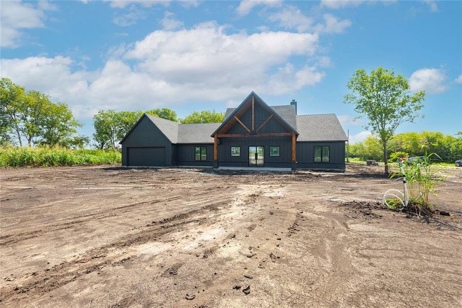Front exterior of a new home in , Celeste, TX, highlighting curb appeal (Image 13).
