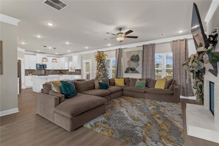 Furnished interior view inside a new home in Enclave at Brookside Crossing, Auburn (Image 45).