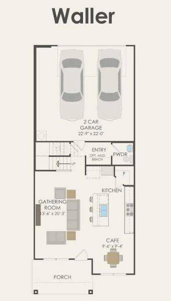 Pulte Homes, Waller floor plan