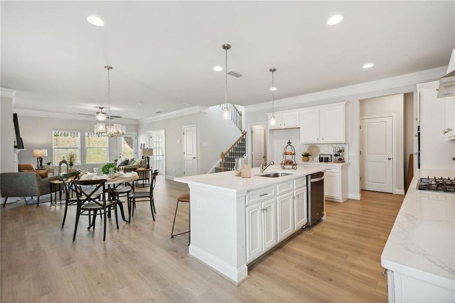 Furnished interior view inside a new home in , Dawsonville (Image 4).