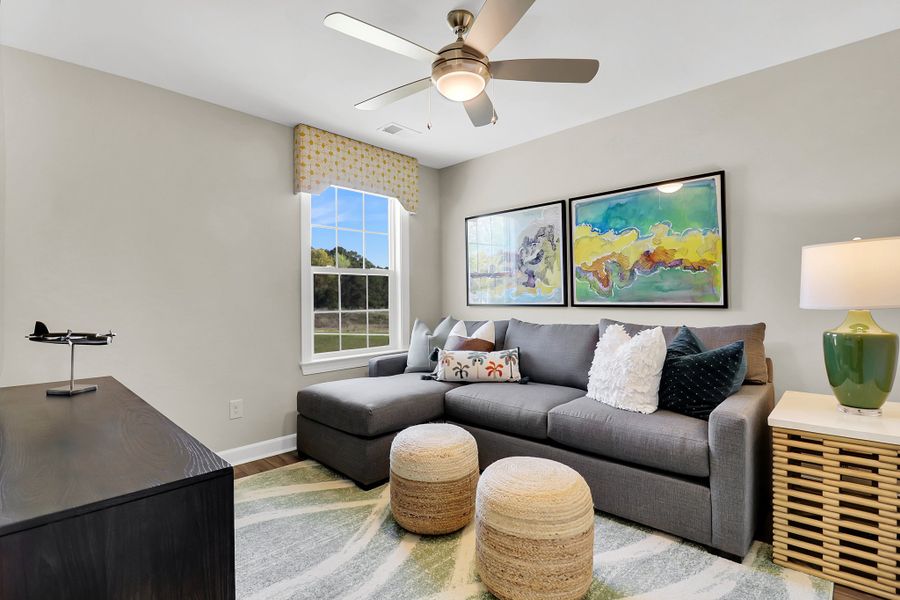 Representative furnished interior of a home built from the Lafayette - Renaissance Collection by Mungo Homes in Georgias Landing, Raleigh (Image 8).