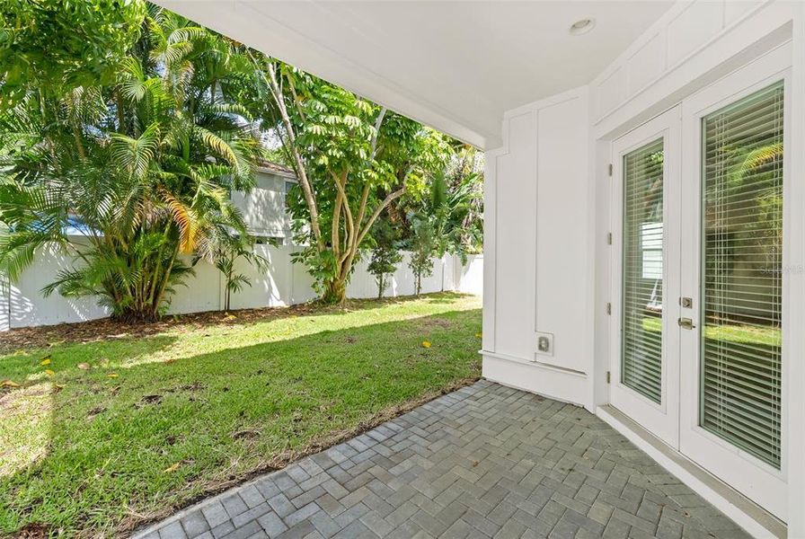 Exterior details and patio area of a home in , Tampa (Image 3). Exterior details and patio area of a home in , Tampa (Image 3).