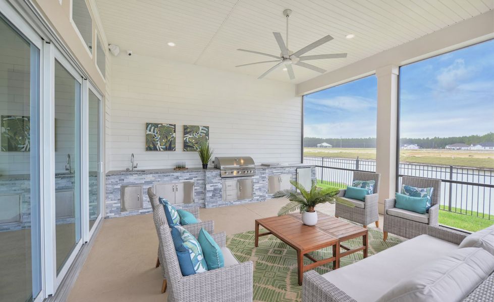 Furnished interior view inside a new home in Middlebourne, St. Johns (Image 2). Furnished interior view inside a new home in Middlebourne, St. Johns (Image 2).