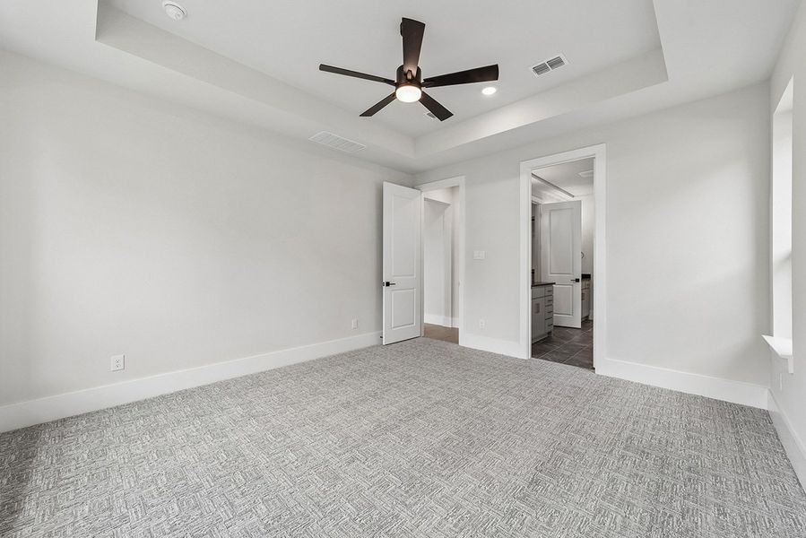 Representative unfurnished interior of a home built from the Kindrick by Landon Homes in Fields - East Village, Frisco (Image 30). Representative unfurnished interior of a home built from the Kindrick by Landon Homes in Fields - East Village, Frisco (Image 30).