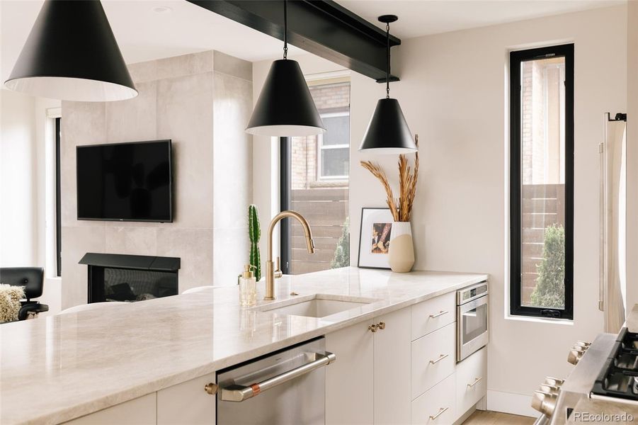 Furnished interior view inside a new home in , Denver (Image 9).