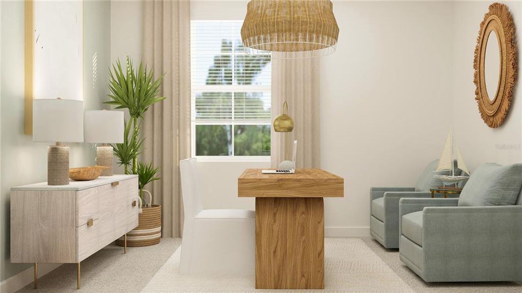 Furnished interior view inside a new home in Wellen Park Golf & Country Club, Venice (Image 12).