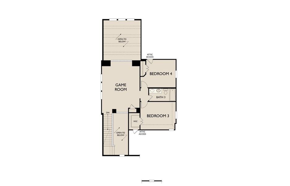 2D floor plan layout for the Marigold by Ashton Woods in Bergamo, Katy, TX (Image 4). 2D floor plan layout for the Marigold by Ashton Woods in Bergamo, Katy, TX (Image 4).