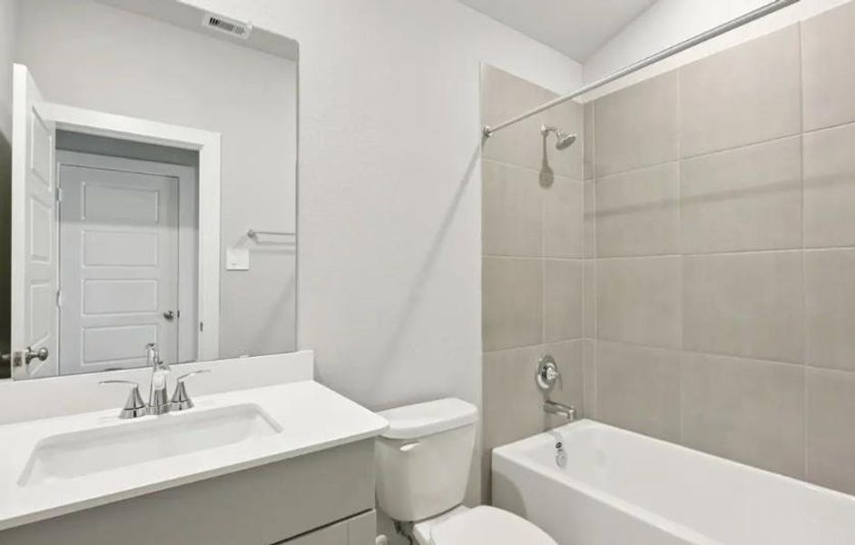 Photo is not of the actual home, but is an inspirational photo of builder’s model home and may depict options, furnishings, and/or decorator features that are not included