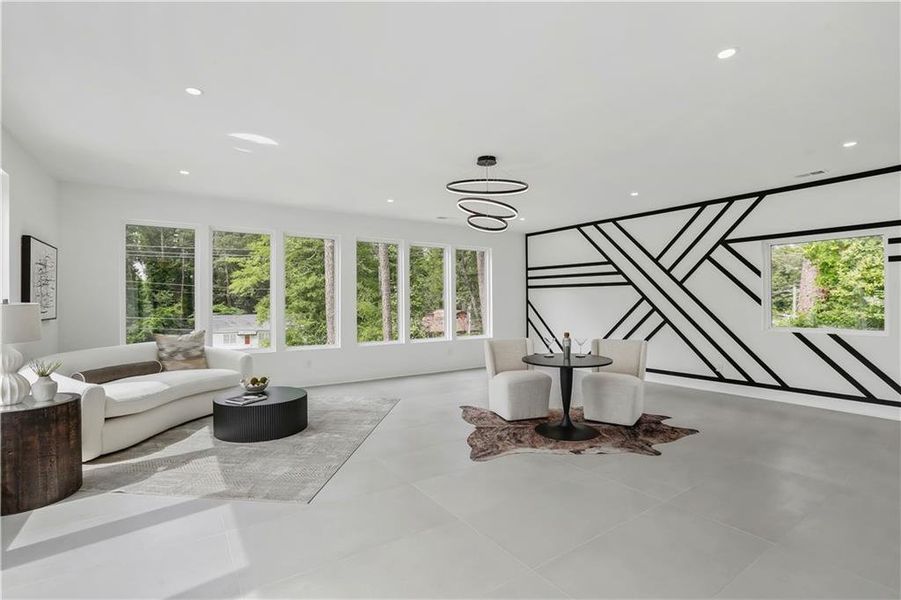 Furnished interior view inside a new home in , Atlanta (Image 6).