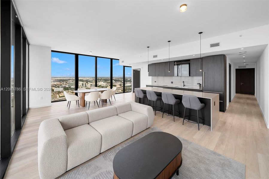 Furnished interior view inside a new home in , Miami Beach (Image 34). Furnished interior view inside a new home in , Miami Beach (Image 34).