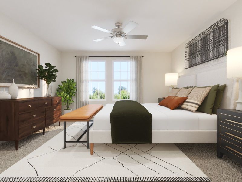 Furnished interior view inside a new home in Oak Ridge Park, Corinth (Image 5). Furnished interior view inside a new home in Oak Ridge Park, Corinth (Image 5).