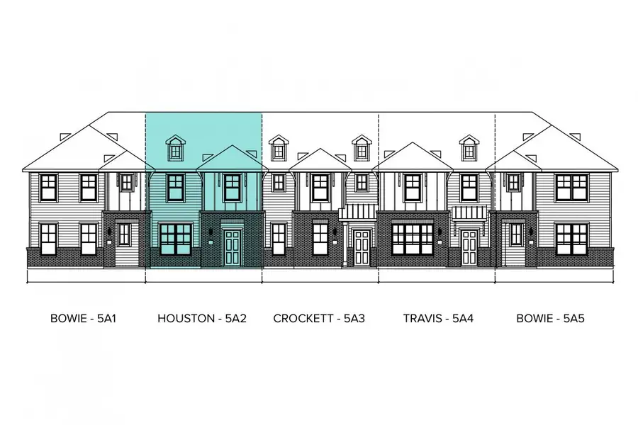 Representative rendering of the exterior for the Seven Oaks Houston by Brohn Homes (Image 3).