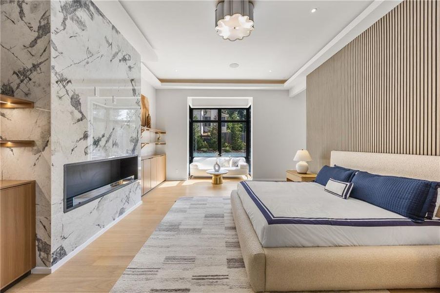 Furnished interior view inside a new home in , Marietta (Image 61).