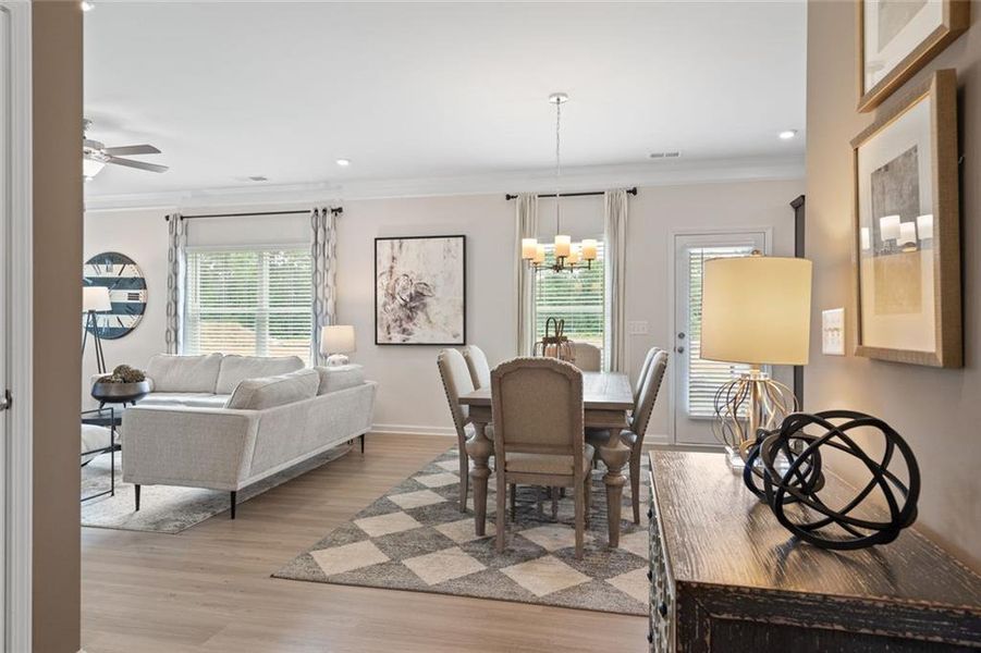 Furnished interior view inside a new home in Hawks View, Ringgold (Image 39).