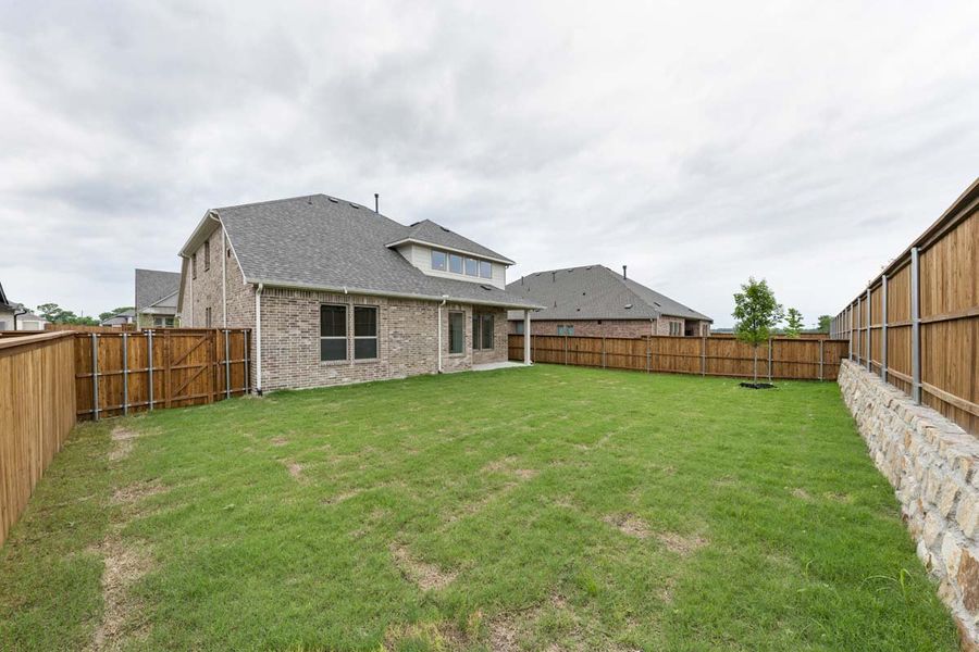 Exterior details and patio area of a home in River Ranch, Van Alstyne (Image 25). Exterior details and patio area of a home in River Ranch, Van Alstyne (Image 25).