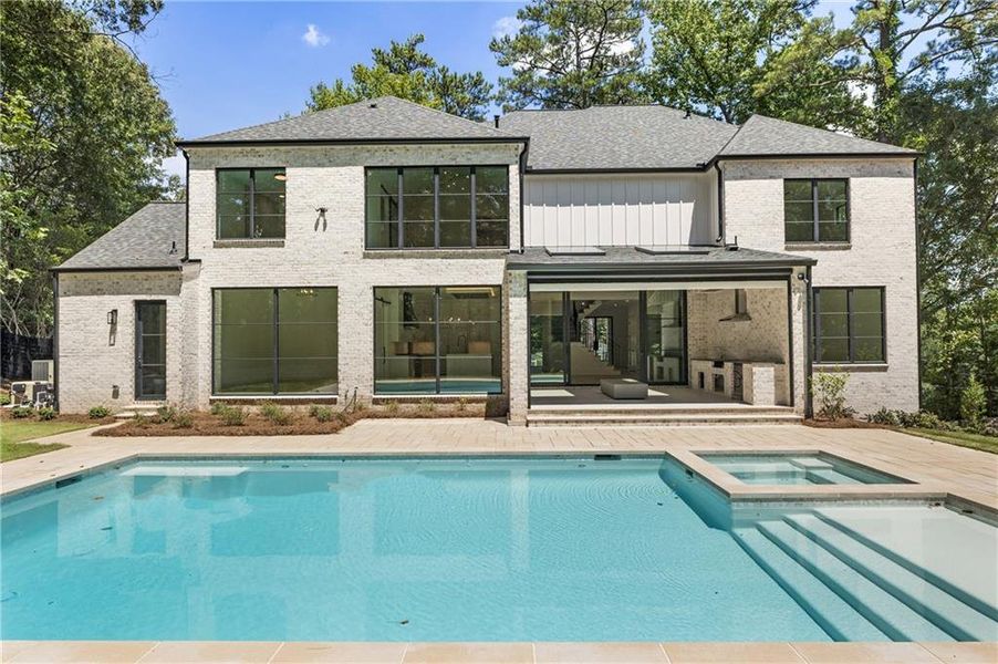 Front exterior of a new home in , Atlanta, GA, highlighting curb appeal (Image 26). Front exterior of a new home in , Atlanta, GA, highlighting curb appeal (Image 26).
